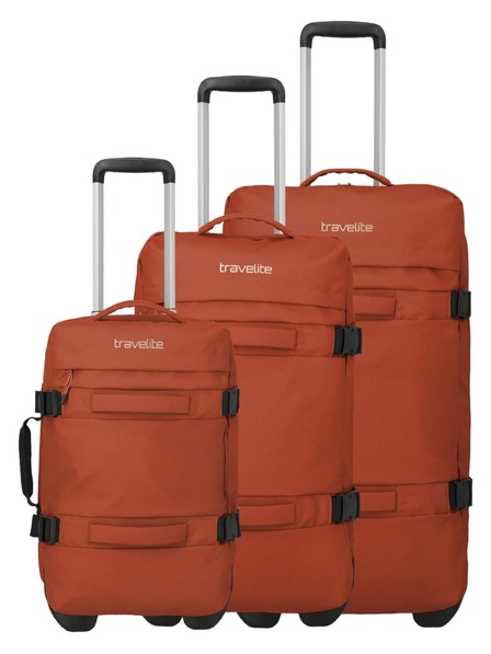 Travelite Set de geanți de călătorie Travelite Bolonia Wheeled Duffle S,M,L Orange