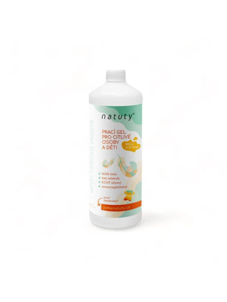 Natuty Gel de spălat Natuty pentru persoane sensibile și copii 1000 ml