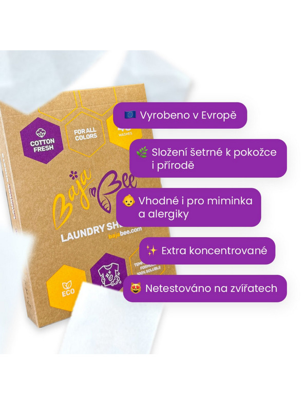 BajaBee Tablete de spălat BajaBee cotton fresh 48buc