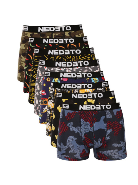 Nedeto Set de opt - boxeri bărbătești Nedeto multicolori