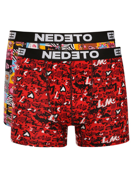 Nedeto Set de doi - boxeri bărbătești Nedeto multicolori