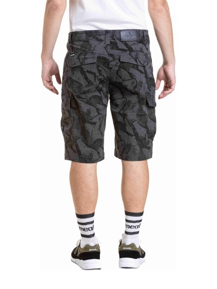 Meatfly Pantaloni scurți pentru bărbați Meatfly Icon 2.0 Graffity 2 Gray