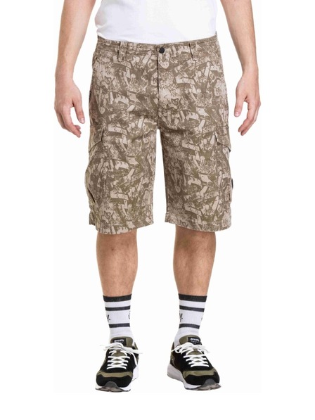 Meatfly Pantaloni scurți pentru bărbați Meatfly Icon 2.0 Grafitty Beige