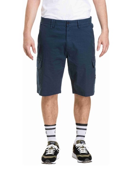 Meatfly Pantaloni scurți pentru bărbați Meatfly Syndrom Night Blue Ripstop