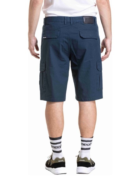 Meatfly Pantaloni scurți pentru bărbați Meatfly Syndrom Night Blue Ripstop