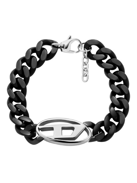 Diesel Brățară unisex din oțel Diesel Oval D Logo DX1611931