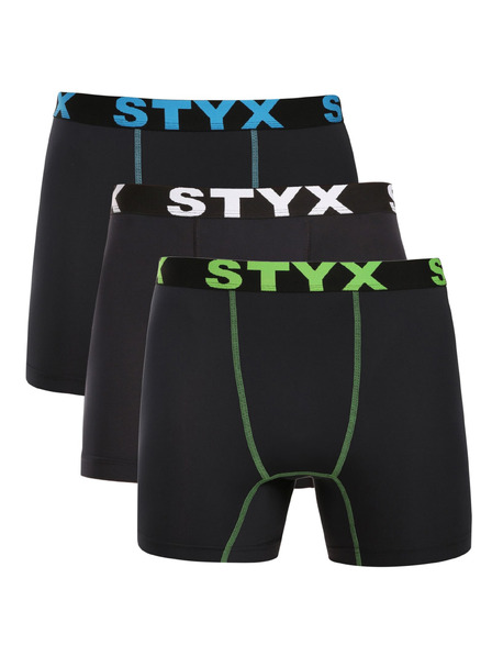 Styx Set de trei - boxeri funcționali pentru bărbați Styx negru