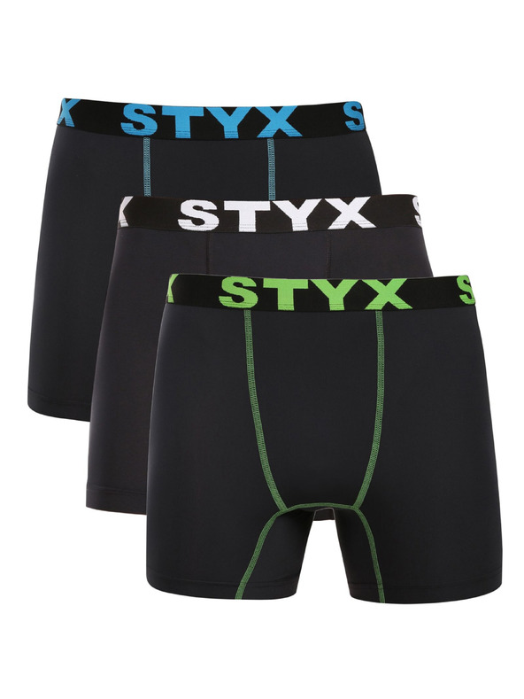 Styx Set de trei - boxeri funcționali pentru bărbați Styx negru