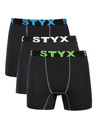 Styx Set de trei - boxeri funcționali pentru bărbați Styx negru
