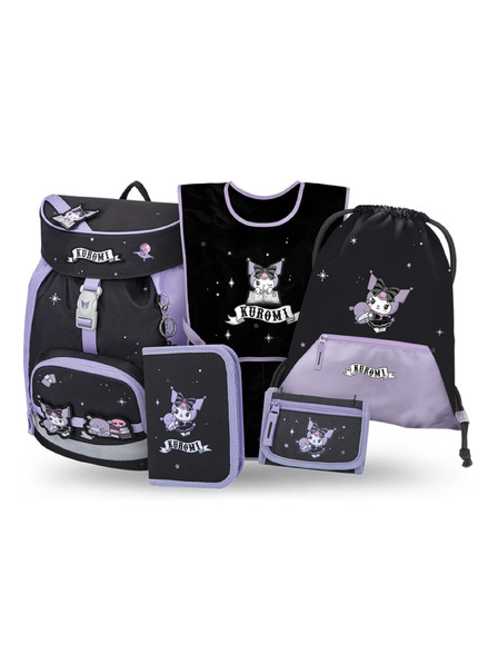 BAAGL  BAAGL SET 5 Airy Kuromi Fortune Dream: rucsac, penar, săculeț, șort, portofel GRS