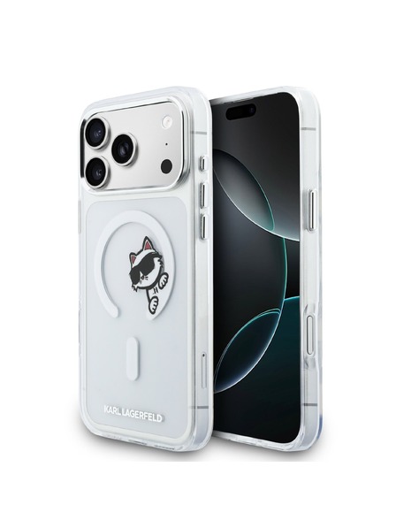Karl Lagerfeld Karl Lagerfeld IML Choupette Peekaboo MagSafe Carcasă Spate pentru iPhone 17 Pro Max Transparent