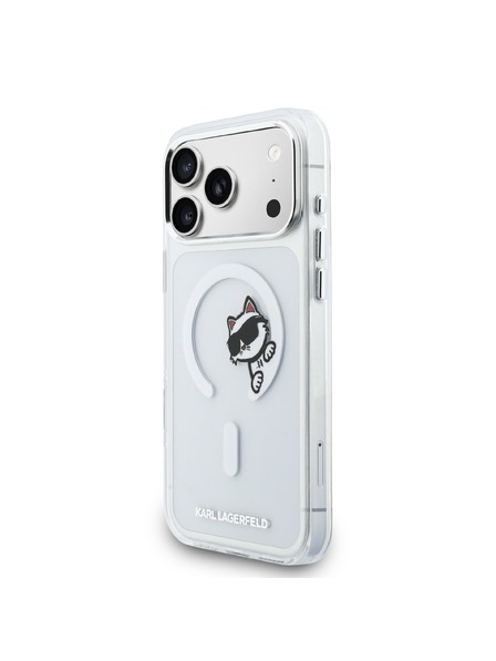 Karl Lagerfeld Karl Lagerfeld IML Choupette Peekaboo MagSafe Carcasă Spate pentru iPhone 17 Pro Max Transparent