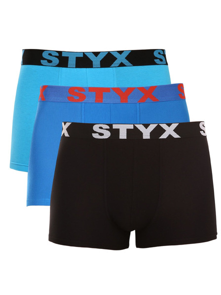 Styx Set de trei - boxeri bărbați Styx sport elastic multicolor