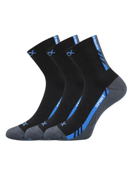 VoXX Set trei - șosete VoXX sportive negre