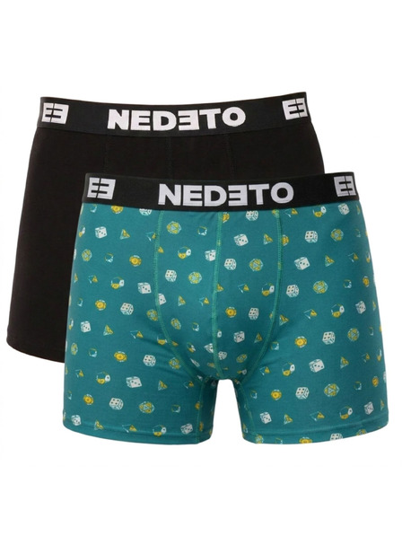 Nedeto Set de doi - boxeri bărbătești Nedeto multicolori