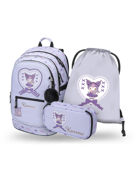 BAAGL  BAAGL SET 3 Core Kuromi Sweet One: rucsac, penar, sac GRS