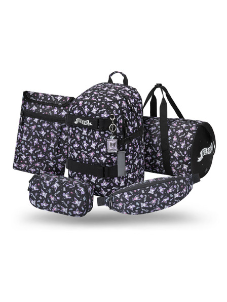 BAAGL  BAAGL SET 5 Skate Kuromi Black: rucsac, penar, geantă sport, borsă de brâu, husă laptop GRS