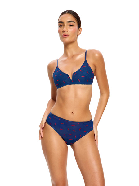 Modibodi Chiloți menstruali Modibodi Intimates V Day Hi Waist Brief Moderate Navy Chilli