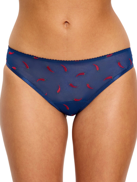 Modibodi Chiloți menstruali Modibodi Intimates V Day Cheeky Brief Light Navy Chilli