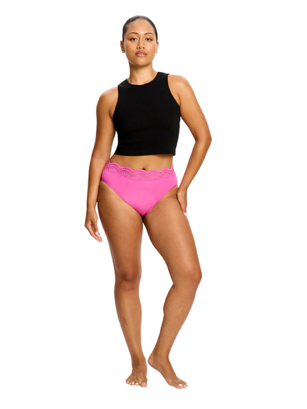 Modibodi Chiloți menstruali Modibodi Sensual Hi Waist Bikini Super Electric Fuchsia