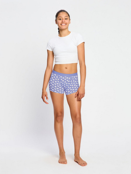 Modibodi Chiloți menstruali pentru fete Modibodi Teen Hipster Boyshort Moderate Giggly Ghost Blue