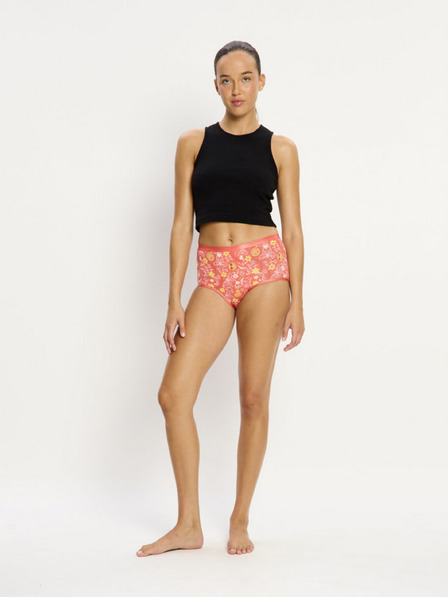 Modibodi Chiloți menstruali Modibodi SmileyWorld Classic Full Brief Super Overnight Boho Coral