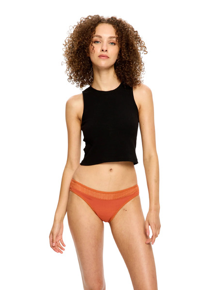 Modibodi Chiloți menstruali Modibodi Sensual Bikini Light Burnt Brick