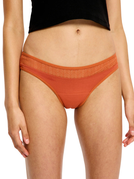 Modibodi Chiloți menstruali Modibodi Sensual Bikini Light Burnt Brick