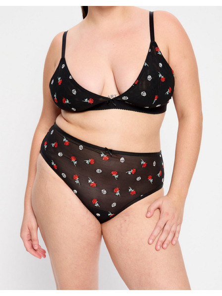 Modibodi Chiloți menstruali Modibodi Intimates V Day Hi Waist Brief Moderate-Heavy Black Rose