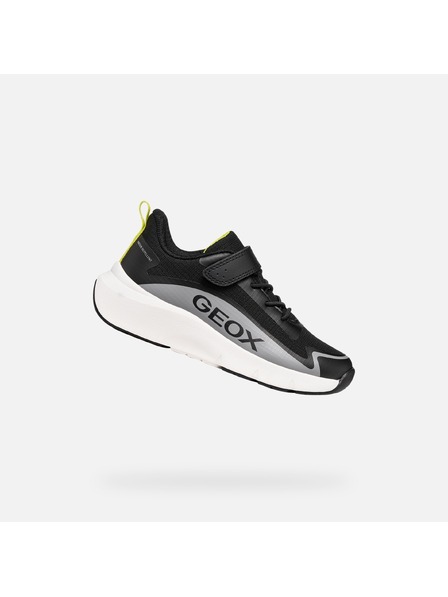 Geox Pantofi sport băieți negri Geox Pro-ran WR