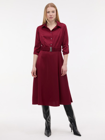 Orsay Rochie cămașă bordo pentru femei ORSAY