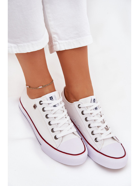 BIG STAR SHOES Adidași joși pentru femei Big Star – albi