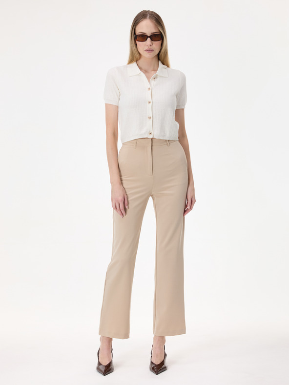 Orsay Cardigan pentru femei crem cu guler ORSAY