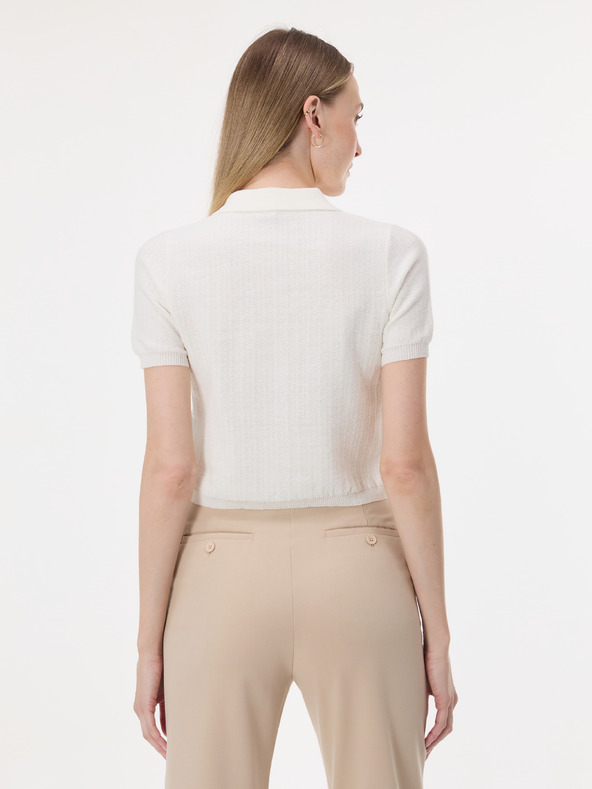 Orsay Cardigan pentru femei crem cu guler ORSAY