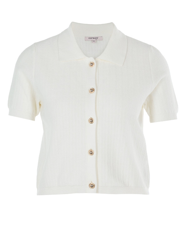 Orsay Cardigan pentru femei crem cu guler ORSAY