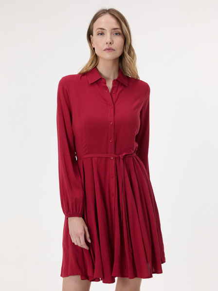Orsay Rochie tip cămașă pentru femei roșie până la genunchi ORSAY