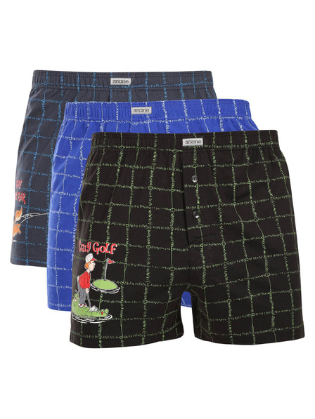 andrie Set de trei - boxeri bărbătești Andrie multicolor