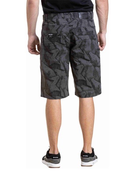 Meatfly Meatfly pantaloni scurți bărbătești Bobber Graffity 2 Gray