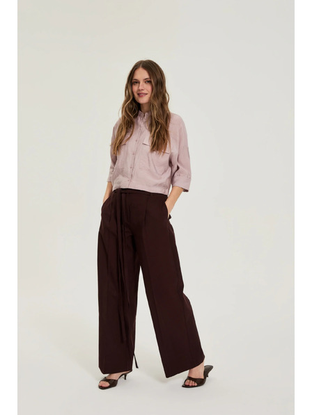 Moodo Pantaloni cu amestec de in maro Moodo