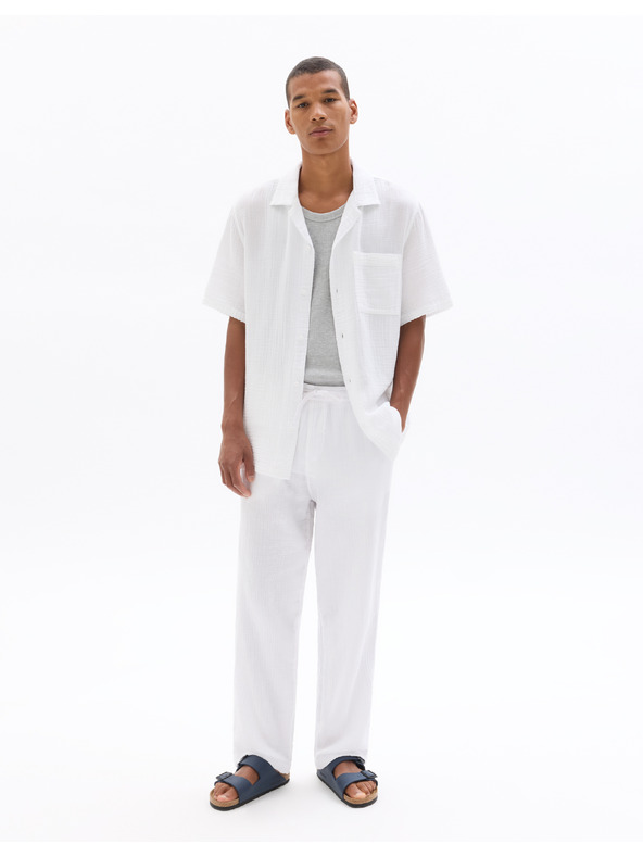Celio Tricou alb pentru bărbați Celio Decolml