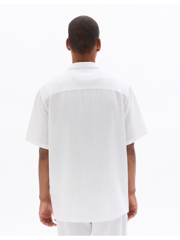 Celio Tricou alb pentru bărbați Celio Decolml
