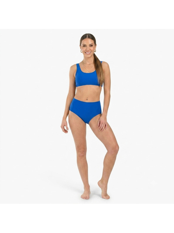 Pietro Filipi Costum de baie menstrual pentru femei Pietro Filipi talie înaltă absorbție mare albastru