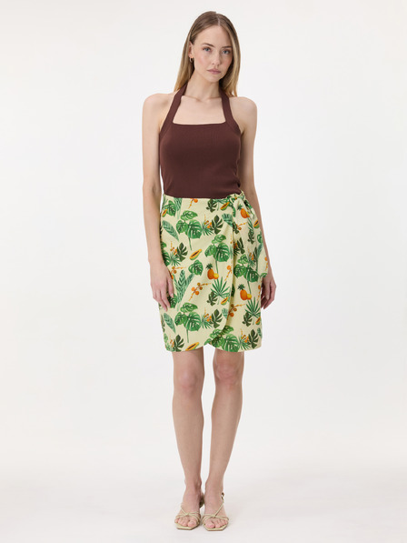 Orsay Fustă-pantalon pentru femei verde cu imprimeu ORSAY