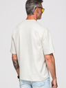 Ombre Clothing Tricou "OM-TSCT-0275" – culoare crem Ombre Clothing