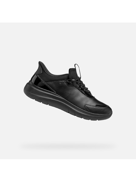 Geox Adidași negri pentru femei Geox Plummery Plus