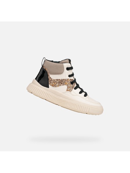 Geox Pantofi pentru fete color crem Geox Laquinny