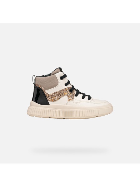 Geox Pantofi pentru fete color crem Geox Laquinny