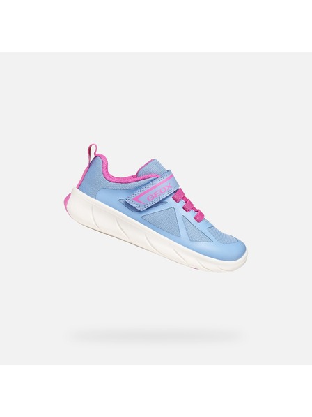 Geox Adidași albastri deschis pentru fată Geox Foot-run