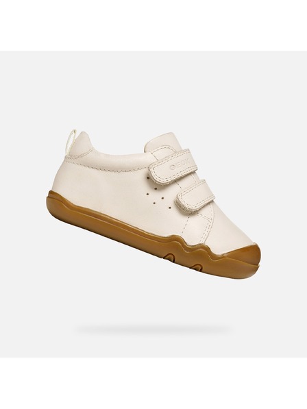 Geox Pantofi crem pentru fată Geox Steppieup
