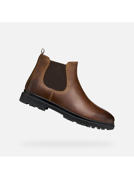 Geox Botine maro pentru bărbați Geox Andalo